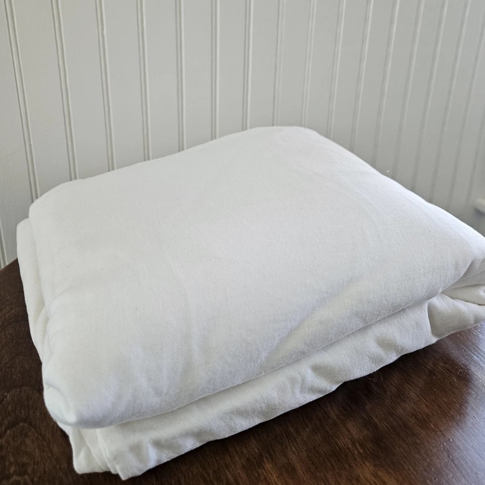 Quince 70% Bamboo and 30% Linen Duvet Cover Twin (White)
